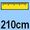 Maximale lengte douchestrip is 210cm (zelf in te korten met ijzerzaagje)